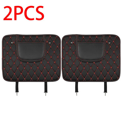 PU Leather Car Seat Back Protector – Anti-Kick Pad for Kids, Child Kick & Dirt Protection, Auto Accessories