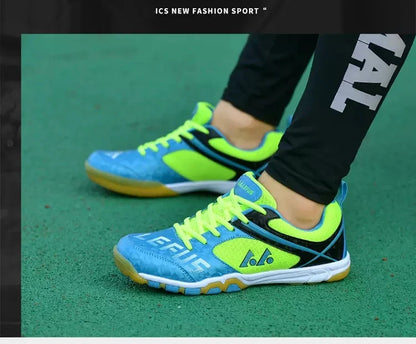 Unisex Non-Slip Breathable Table Tennis Shoes – Wear-Resistant Sports Training Sneakers