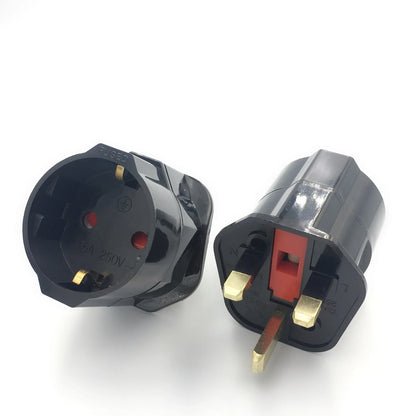 Multifunctional EU to UK Plugs Adapter: Power Converter 2 Pin Socket for Travel - 250V 13A Dubai, Singapore Universal Adaptor