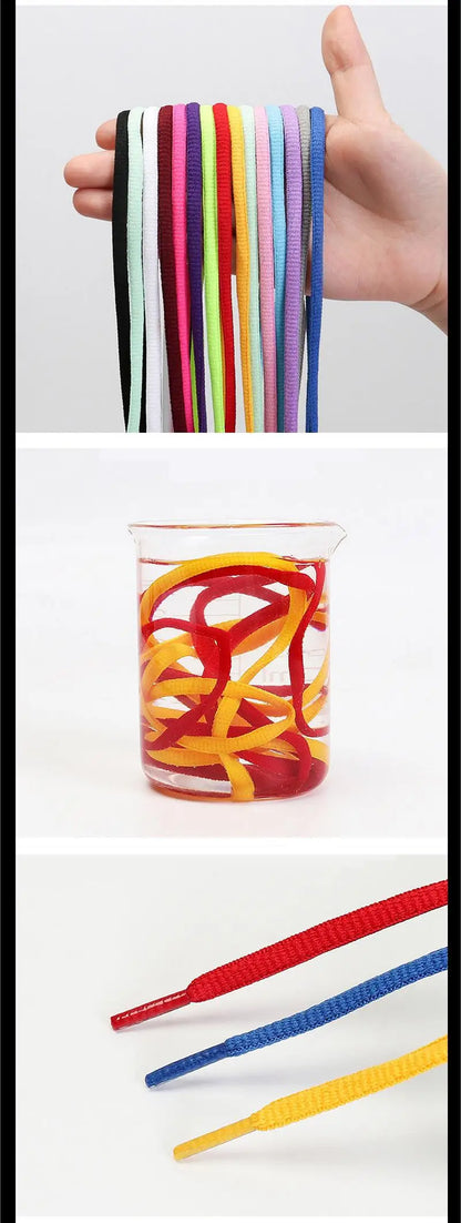 Classic Round Shoelaces – High-Quality Multi-Color Sport & Casual Shoe Laces for Men & Women