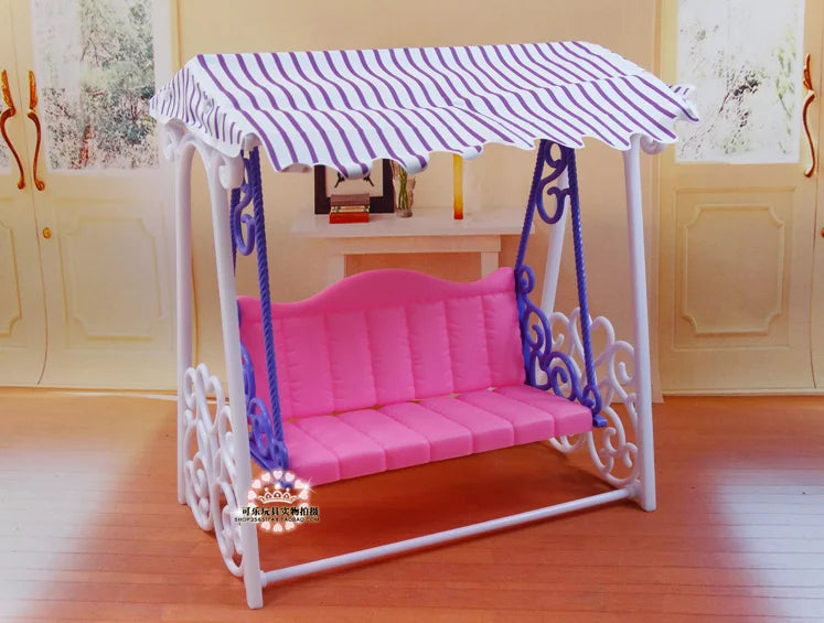 Barbie Doll Furniture Set – Miniature Playhouse Accessories for Fashion Dolls