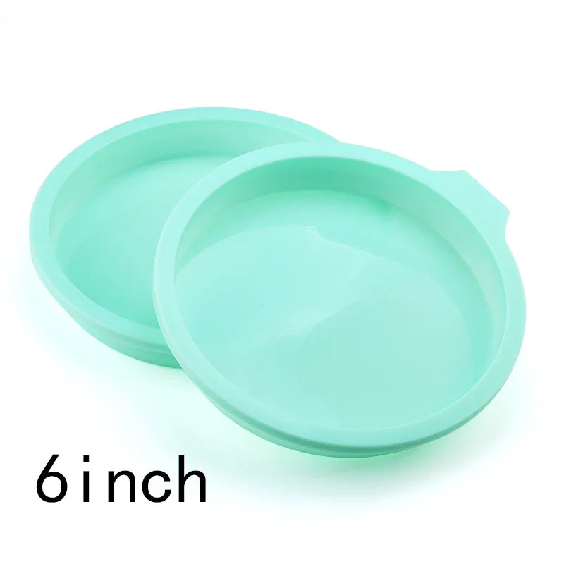 FAIS DU Silicone Cake Pan Set – 2-8pcs 4/6/8inch Round Molds for Rainbow Cake & Mousse Baking