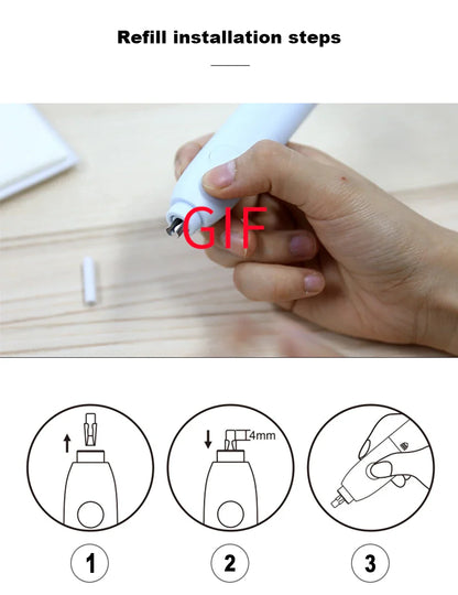 Deli Electric Eraser with Refills – 2.5/5mm Kawaii Kneaded Erasers for Pencils, Office, School & Art Supplies