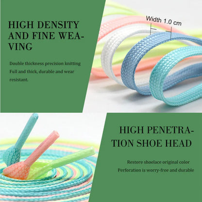 Glow-in-the-Dark Luminous Shoelaces - Reflective Night Shoestrings for Kids, Men, and Women's Sports Shoes - Enhance Visibility and Style