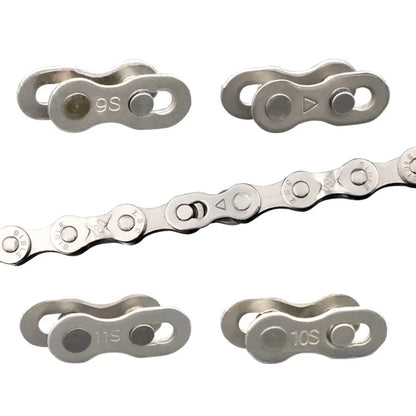 5 Pairs Bicycle Chain Quick Link Connectors – Magic Master Links for 6-12 Speed Mountain Bike Cycling