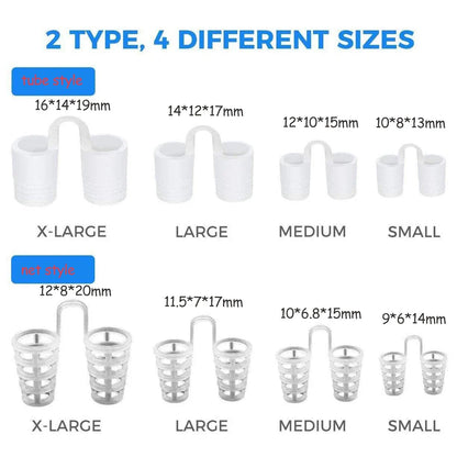 8PCS Anti-Snoring Nose Clips – Nasal Dilator Silent Sleep Aid Device for Men