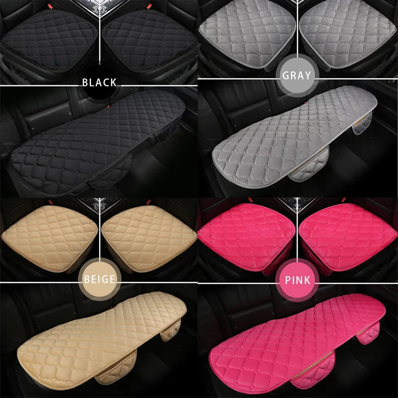 SEAMETAL Plush Anti-Slip Car Seat Cover Cushion – Soft Universal Auto Seat Protector Pad for Sedan, SUV & Pickup Truck Interior Accessories