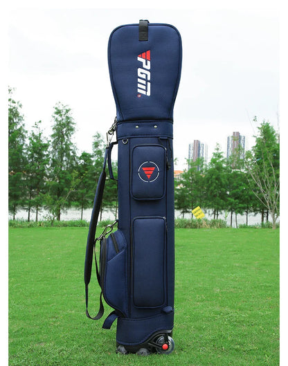 PGM Ultra-Light Golf Bag with Wheels QB069 – Large Capacity Sport & Aviation Bag with Multifunctional Ball Storage