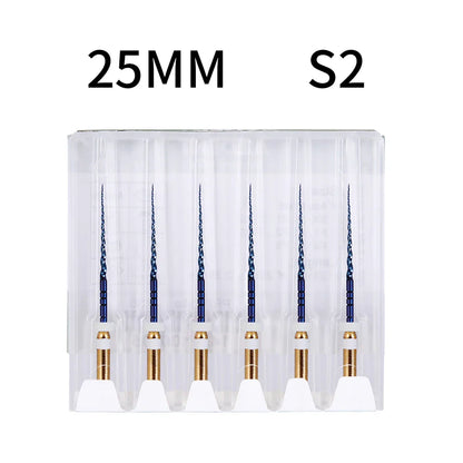 Azdent 6pcs/Pack 25mm SX Dental Files Root Canal Use Rotary Heat Activated  Endodontic Files Rotating File Dentistry Instruments