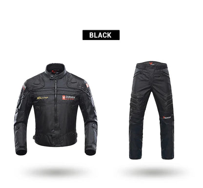 DUHAN Windproof Motocross Jacket & Pants for Men – Wear-Resistant Motorcycle Gear with Body Armor, Winter Moto Clothing