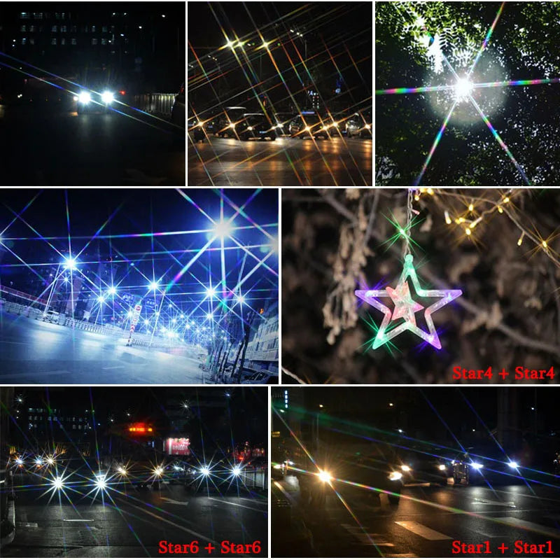 KnightX Star Line Camera Lens Filter - 4, 6, 8 Star Effects, Compatible with Canon, Sony, Nikon DSLR (52mm, 58mm, 67mm)