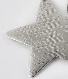 38mm Brushed Curved Five-Pointed Star Pendant Necklace – Single Hole DIY Classic Fashion Jewelry Accessory
