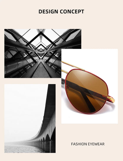 BARCUR Aluminum Vintage Polarized Sunglasses – Classic Men’s & Women’s Driving Shades, UV Protection Eyewear