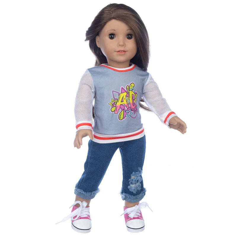 18-Inch Girl Doll Winter Coat — 43cm Baby Doll Jacket Outfit for Dressing