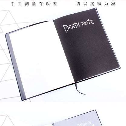 A5 Anime Death Note Notebook Set – Leather Journal, Collectible School Writing Journal with Large Anime Theme