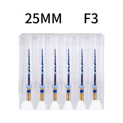 Azdent 6pcs/Pack 25mm SX Dental Files Root Canal Use Rotary Heat Activated  Endodontic Files Rotating File Dentistry Instruments