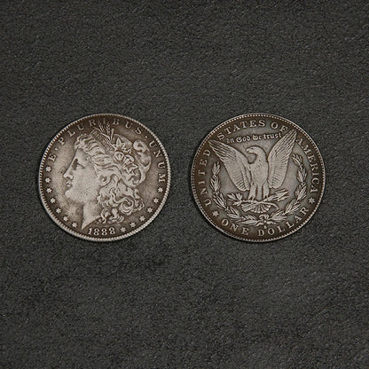 Steel Morgan Dollar Coin (3.8cm) – Magic Trick Prop for Appearing & Disappearing Coin Performances