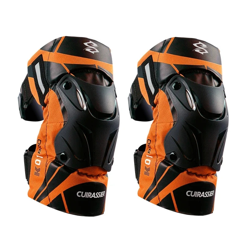 Cuirassier Motorcycle Knee Pads - Reflective Motocross MX Protective Guards Racing Leg Protection Gear
