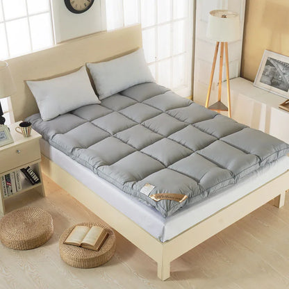 VESCOVO Thick Goose Down Fiber Mattress Topper – Single, Twin & Queen Size Bed Mattress Pad