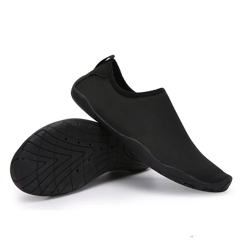 Solid Color Unisex Quick-Drying Aqua Sneakers - Children’s Swimming & Beach Water Shoes, Barefoot Shoes for Women