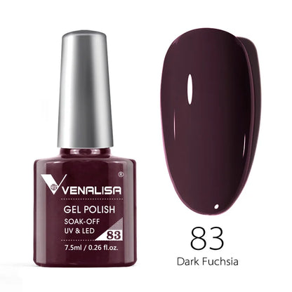 VENALISA 7.5ml HEMA-Free Nail Gel Polish – VIP4 Semi-Permanent Soak-Off UV/LED Gel Varnish, Full Coverage Nail Lacquer
