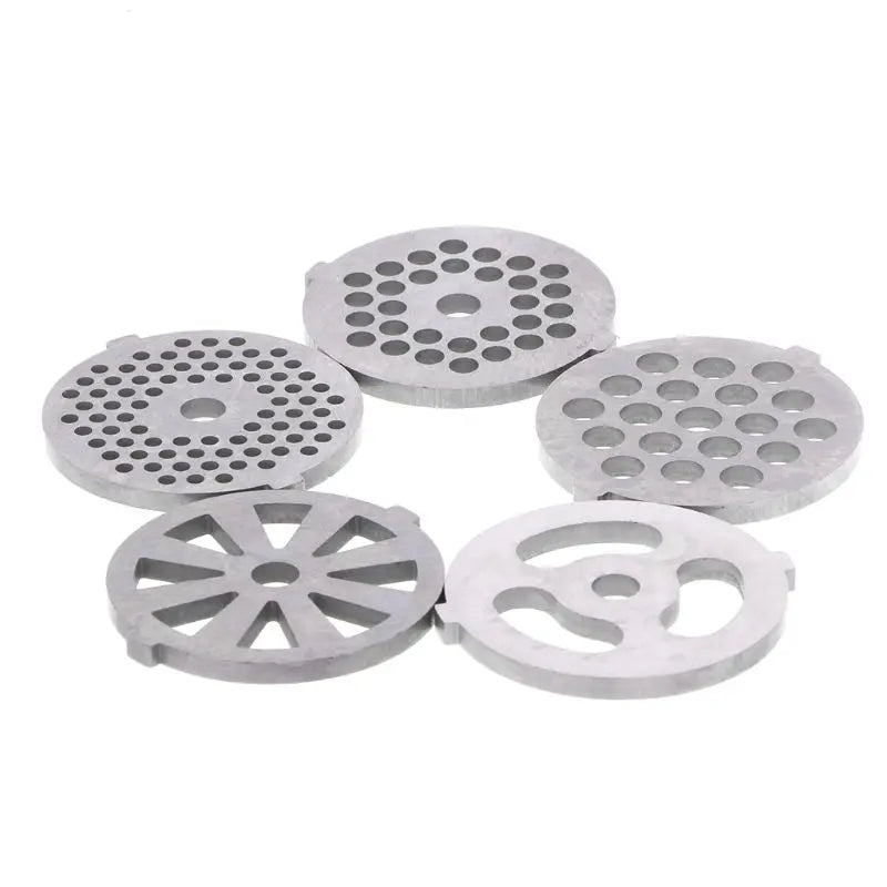 Stainless Steel Meat Grinder Blades & Plate Discs – Food Grinder Accessories for Stand Mixers & Meat Grinders