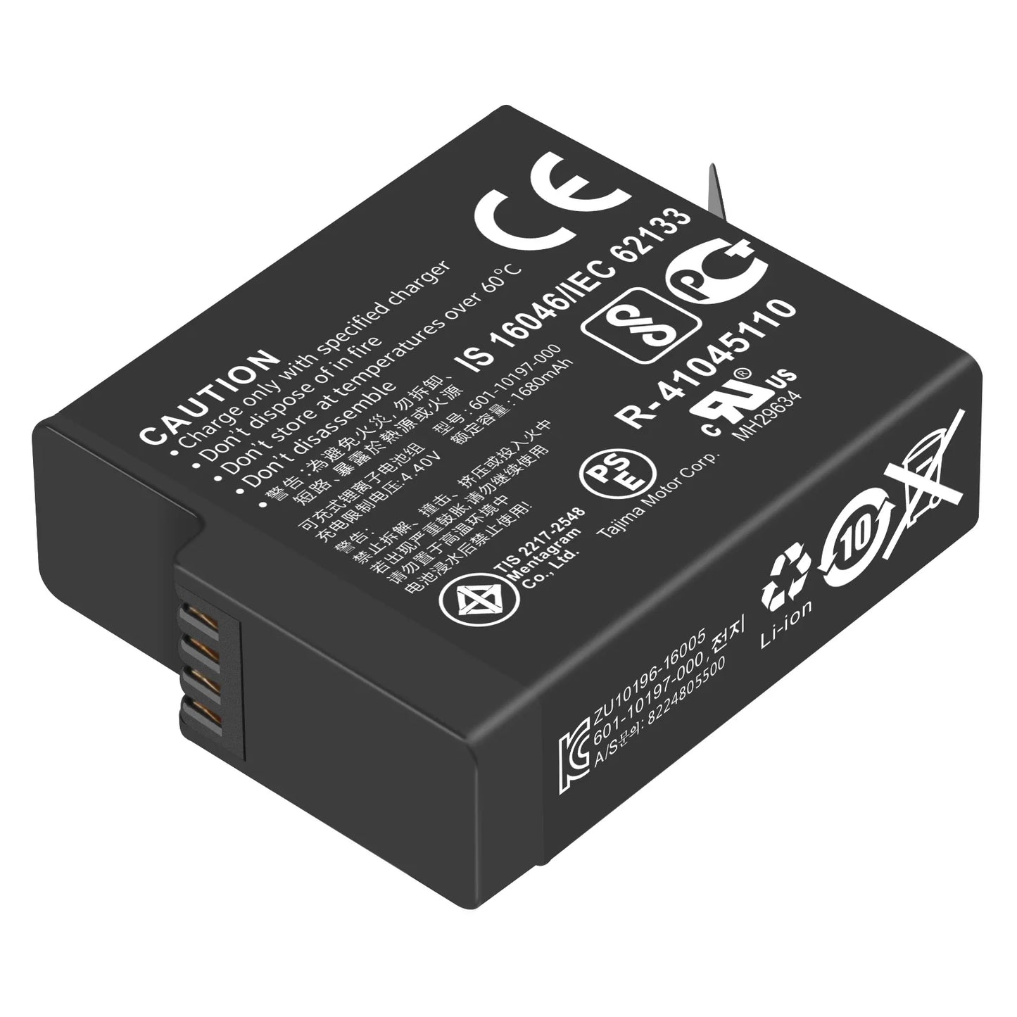 Original Probty Battery & Triple Charger for GoPro Hero 7/6/5 Black – Camera Power Accessory