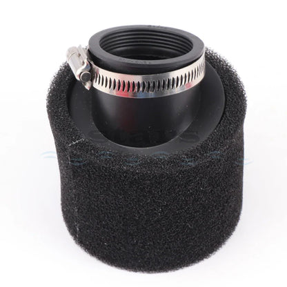 35–60mm Foam Air Filter – Red Elbow Neck Sponge Cleaner for Scooter, Dirt Bike, Motorcycle | Kayo BSE Compatible