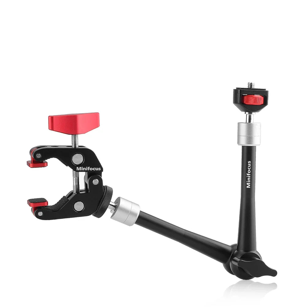 Upgraded 11" Adjustable Friction Articulating Magic Arm for DSLR, Monitor, Flash, LED Video Light, Vlog Cage, Tripod, Gimbal