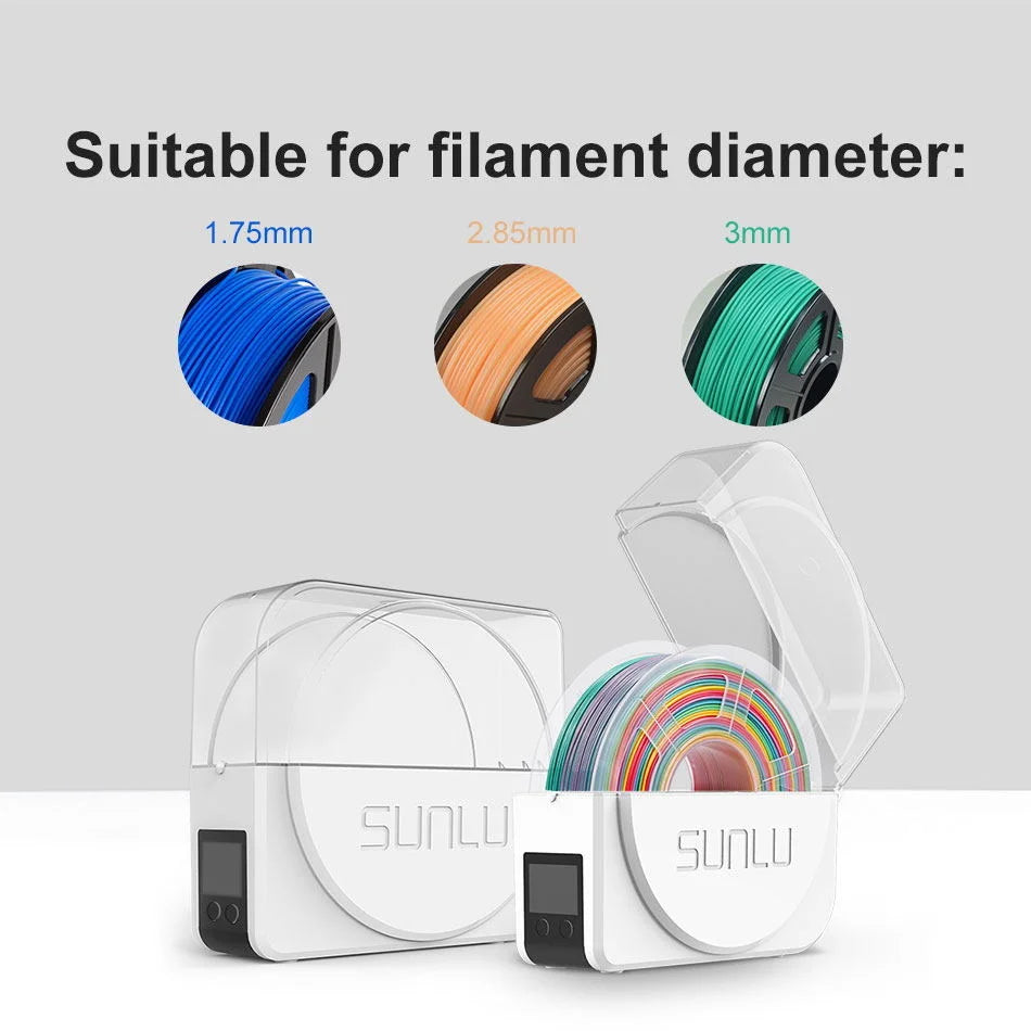 SUNLU S1+ 3D Filament Drying Box – Fila-Dryer Storage Holder for Dry Filament with Fast Heating