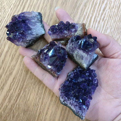 Amethyst Geode Crystal Wand — 10-70g Natural Quartz Stone Point for Energy Healing & Home Décor (30-50mm)