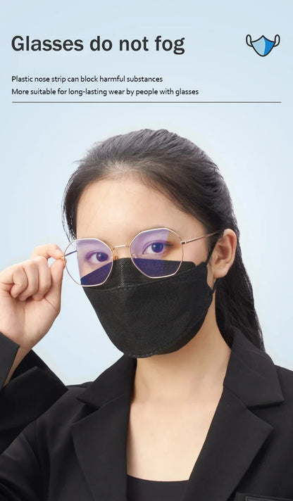 Colored FFP2 KN95 Face Masks – 4-Layer Protective Mascarillas, Certified N95/FFP2 Safety Mask