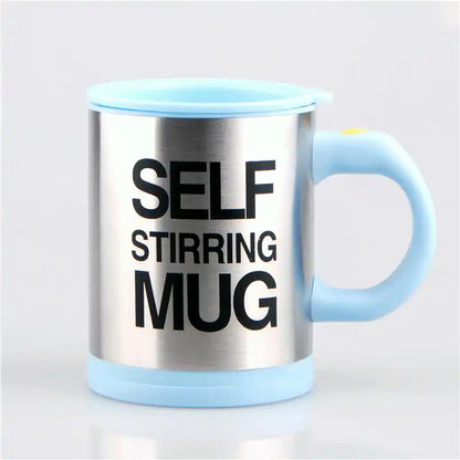 NEW!!! Stainless Steel Self-Stirring Coffee Cup with Custom Logo - Battery or Rechargeable