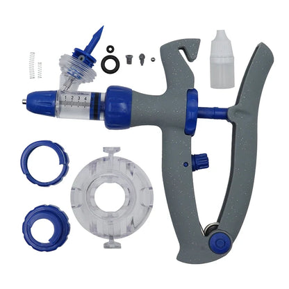 Automatic Veterinary Syringe 1ml/2ml/5ml — Adjustable Continuous Injection for Livestock, Pigs, Cattle, Sheep