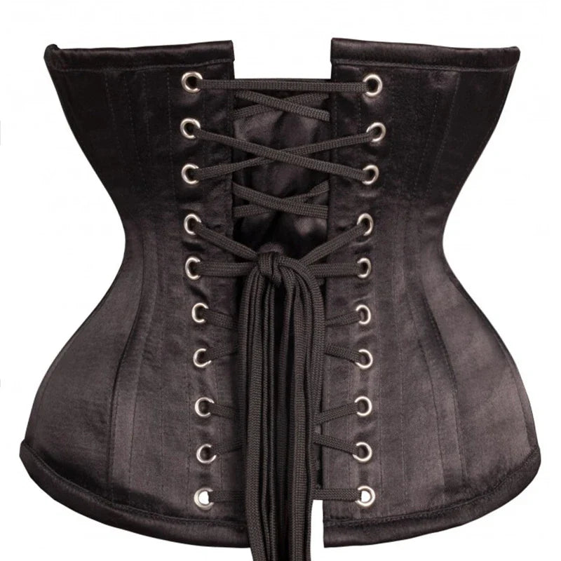 Gothic Steampunk Style: Short Torso Corset Top - Hourglass Curve Shaper with Modeling Strap, Slimming Waist Trainer for a Unique Look