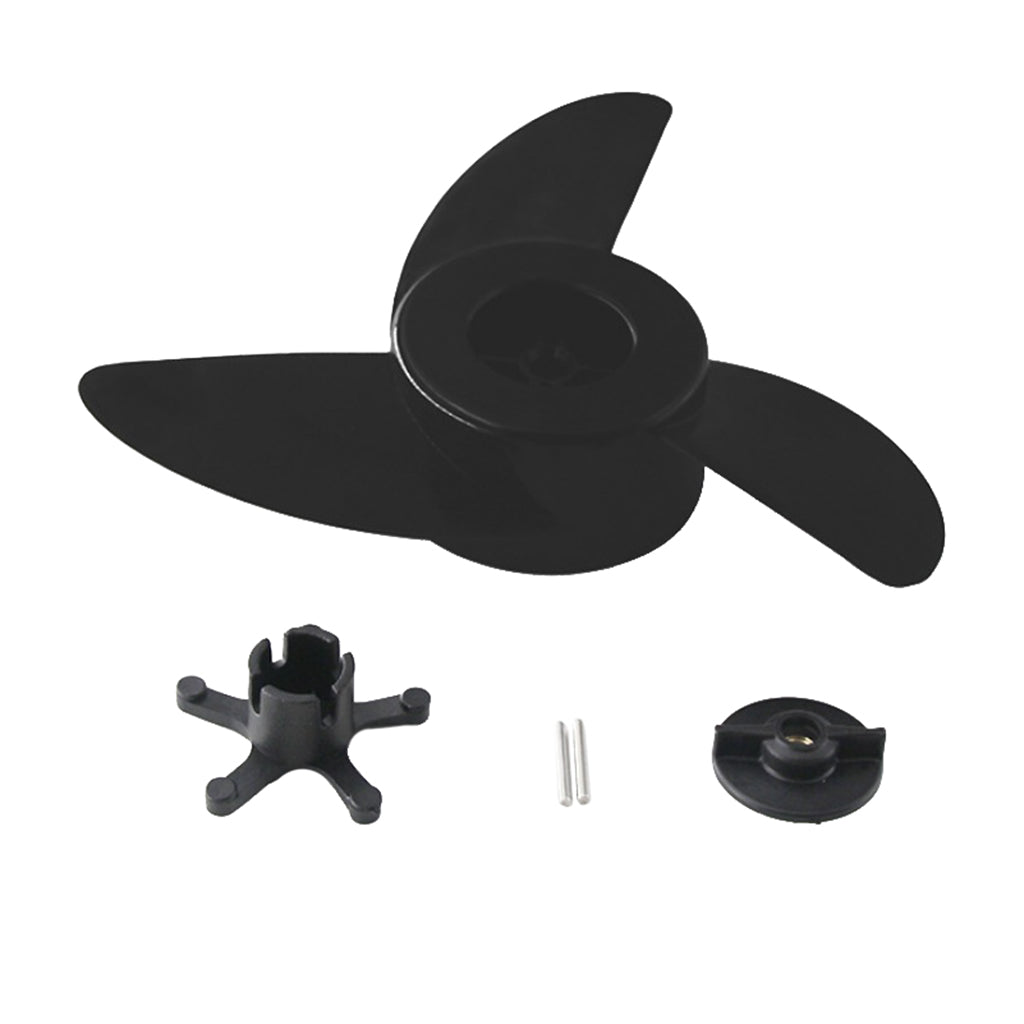 3-Blade Electric Boat Propeller – Outboard Trolling Motor Propeller with Fastening Nut