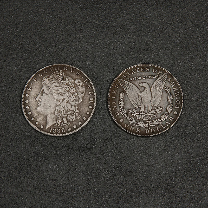 Steel Morgan Dollar Coin (3.8cm) – Magic Trick Prop for Appearing & Disappearing Coin Performances