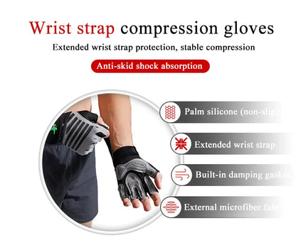 Gym Fitness Gloves – Half Finger Weight Lifting & Training Gloves for Men & Women, Workout Hand Protection
