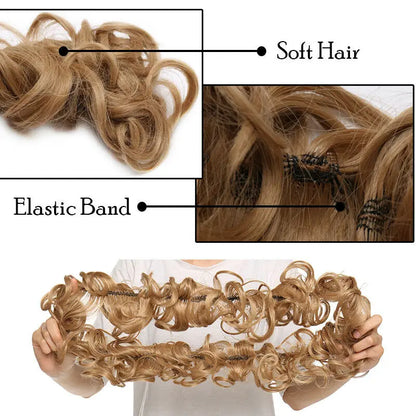 BENEHAIR Messy Hair Bun – Synthetic Chignon Hairpiece Scrunchy for Women Updo Styling