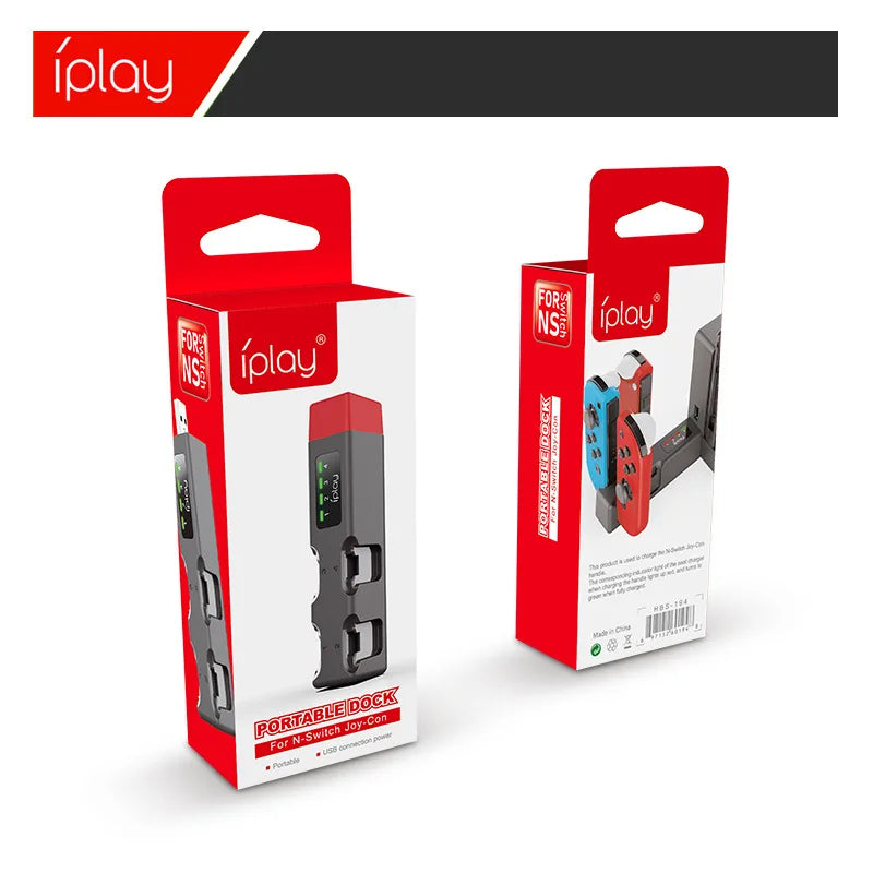 Portable Mini USB Hub & Wireless Charger — 4-Station Charging Base for Nintendo Switch Joy-Con Controllers