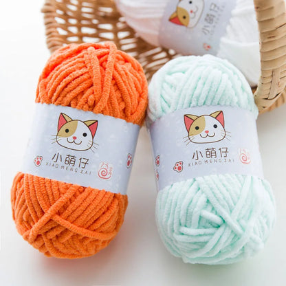 50g/Ball DIY Knitting Yarn – Soft Wool for Baby Scarf, Hat, Chunky Crochet Thread