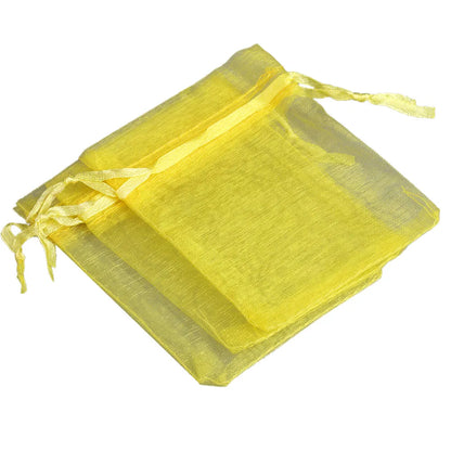 Organza Gift Bags - 50/100pcs Drawstring Jewelry Pouches 24 Colors for Wedding Christmas Candy Gift Packaging