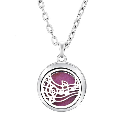 Stainless Steel Tree of Life Aromatherapy Necklace – Essential Oil Diffuser Pendant for Women