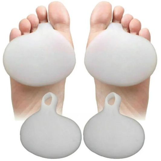 2Pcs Silicone Gel Metatarsal Pads for Shoes — Soft Foot Care Gel Pads for Sensitive Feet, Sore Ball Relief, Forefoot Pain Prevention