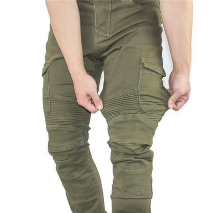 Men's Motorcycle Jeans – Featherbed Riding Pants, Standard Version for Car Ride & Summer Riding
