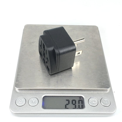 New Universal AC Power Socket Adapter: German, Russia, AU, UK, Kr, EU to US Plug - Travel Charger Converter Type B 10A for USA, Japan