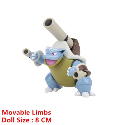 Pokemon 4-13cm Anime Figures – Pikachu, Mewtwo, Charmander, Blastoise Action Model Toy Gifts