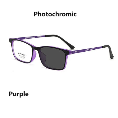 Ultralight Anti Blue Light Reading Glasses - Photochromic Titanium Alloy Frame Hyperopia Readers for Men & Women