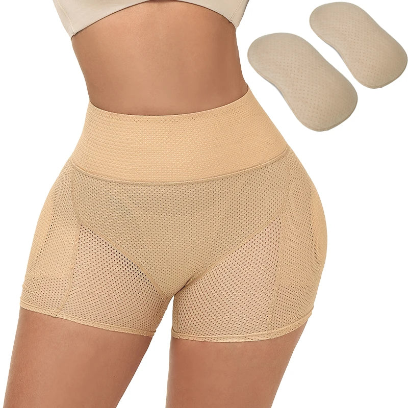 Butt Lifting Hip Enhancer Cushion – Padded Mesh Control Panties for Natural Curves