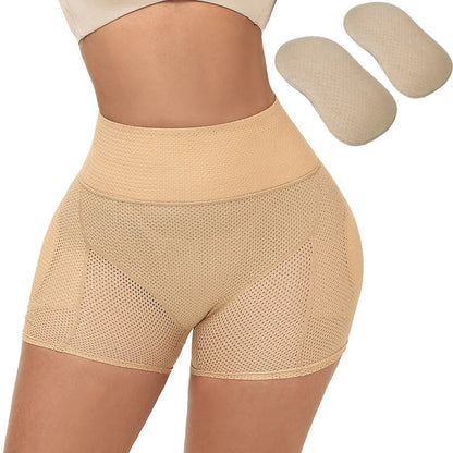 Butt Lifting Hip Enhancer Cushion – Padded Mesh Control Panties for Natural Curves